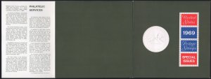 1969 USPS Mint Set with 23 Stamps