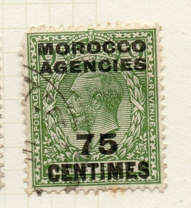 Morocco Agencies French Zone 1919-24 Issue Used 75c. Optd Surcharged NW-180646