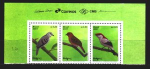 Brazil. 2017. 4478-80. Birds, fauna. MNH. 