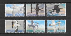 BIRDS - SAMOA  #735-40 (high values)  MNH