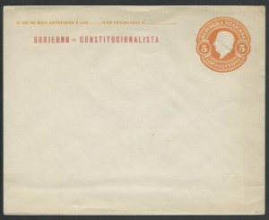 MEXICO Early 5c envelope unused.........................................60388