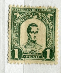 COLOMBIA; ANTIOQUINA 1899 Cordoba issue Mint hinged 1c. value