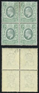 Somaliland SG32 1/2d wmk Crown CA M/M Block Cat 13 pounds