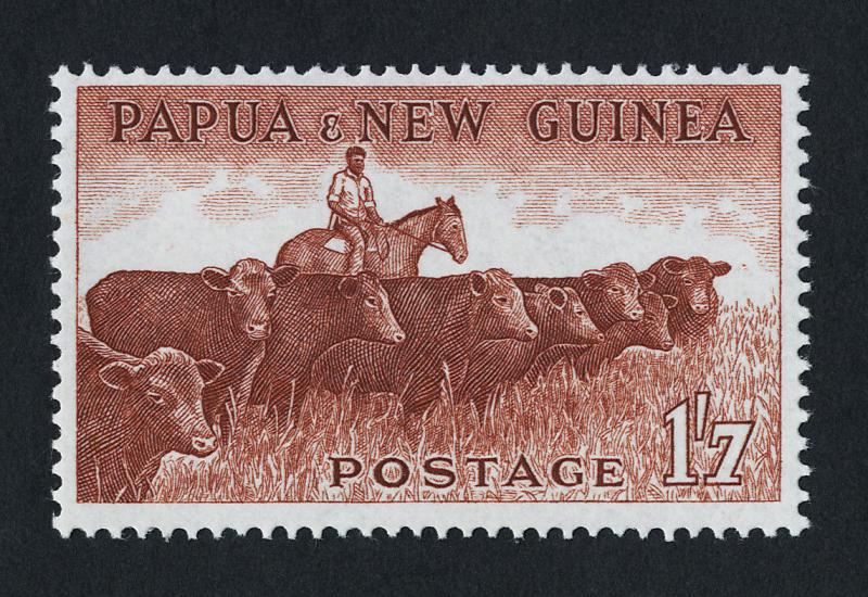 Papua New Guinea 144 MNH Cattle, Horse