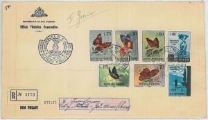 31510 SAN MARINO: 1963 FDC ENVELOPE - BUTTERFLY-