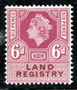GB QEII Revenue Stamp 6d LAND REGISTRY (1959) Mint UMM MNH G2WHITE89