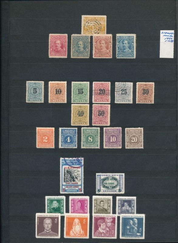 COSTA RICA 1862/1982 M&U Collection Incl.Officials(1000+)ALB418