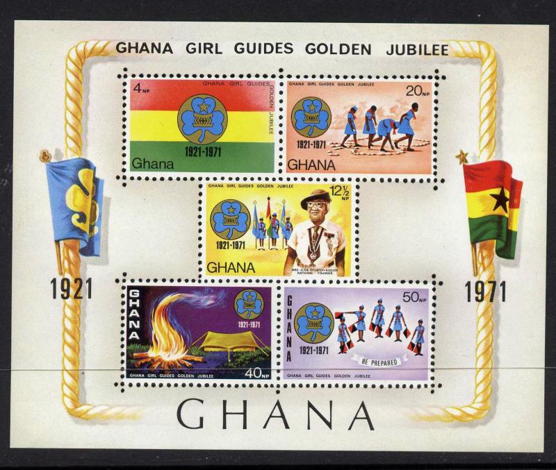 Ghana 425a MNH - Girl Guides, Flags