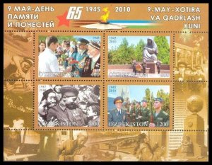 2010 Uzbekistan 895-98/B55 65 Years of Victory in World War II 11,00 €