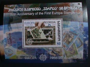 GEORGIA-2006- 50TH ANNIVERSARY OF 1ST EUROPA STAMPS MNH S/S-VERY FINE-RARE