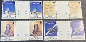 BRITISH ANTARCTIC TERR. # 129-132--MINT/NH--COMPLETE SET OF GUTTER PAIRS--1986