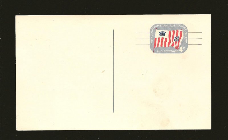 USA UX52 Coast Guard 4Cent Postcard Unused