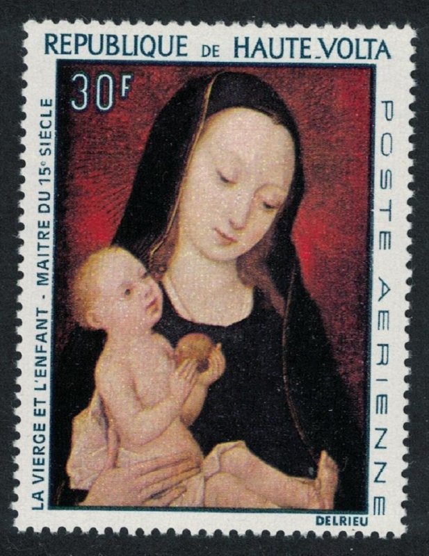 Upper Volta 'Virgin and Child' Painting by 15th-century master 1967 MNH SG#219