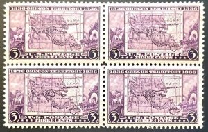 Scott#: 783 - Oregon Territory 3¢ 1936 Block of Four MOG - Lot 3