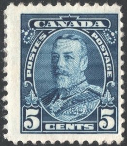 Canada SC#221 5¢ King George V Single (1935) MHR