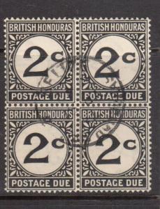 British Honduras #J2 Fine - Very Fine Used Scarce Block