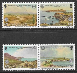 GB ISLE OF MAN 1986 EUROPA National Trust Set Sc 306-307 MNH