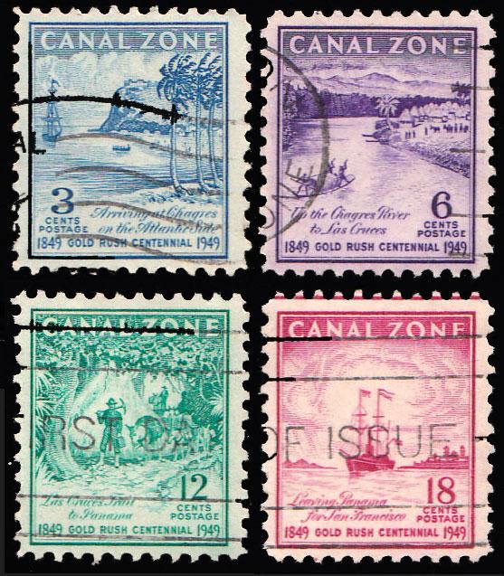 Canal Zone Scott 142-145