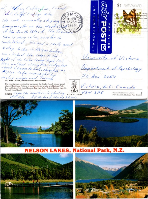 New Zealand, Picture Postcards, Butterflies