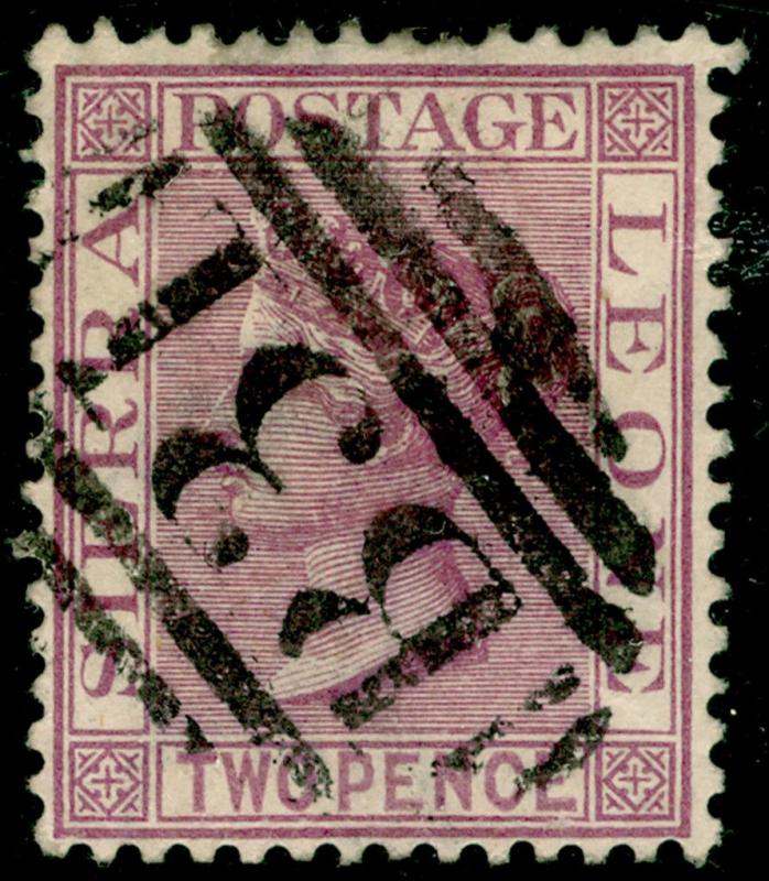 SIERRA LEONE SG25, 2d magenta, used.