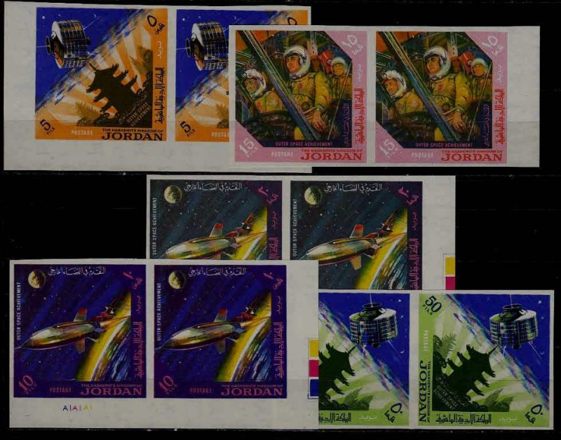 Jordan 521-21D MNH imperf.pairs Space