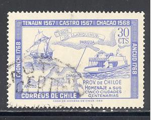Chile Sc # 371 used (DT)