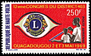 Upper Volta C65, MNH, Lions International District Congress