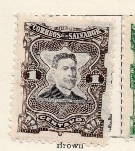 Salvador 1910 Early Issue Fine Mint Hinged 1c. 126184