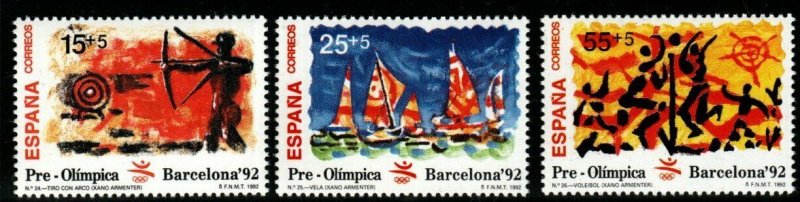 SPAIN SG3144/6 1992 OLYMPIC GAMES MNH 