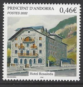 Andorra French 2002 Hotel Rosaleda VF MNH (557)