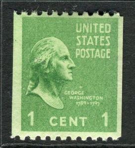 USA;  1938 early President's series issue Mint hinged 1c. value