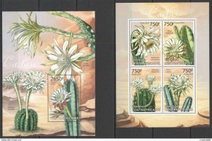 2013 Central Africa Nature Flora Wild Flowers Cactus Kb+Bl ** Ca627