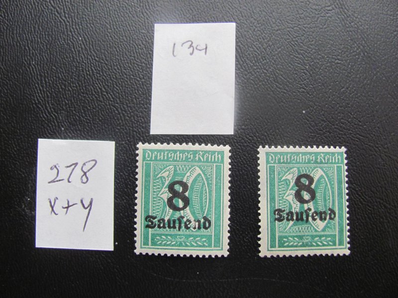 Germany 1923 MNH MI. 278 x+y SC 242A VF 80 EUROS (134)