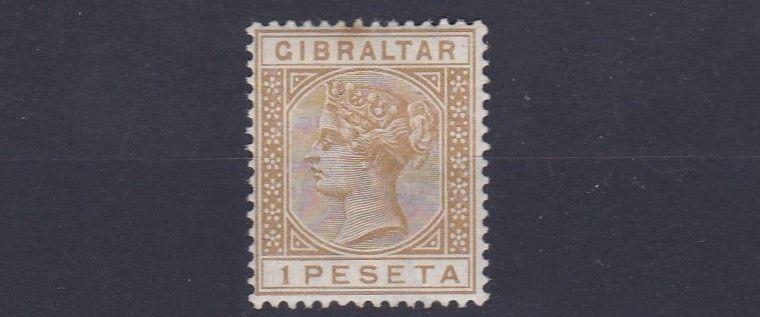 GIBRALTAR  1889    SG  30   1P BISTRE      MH   CAT £75