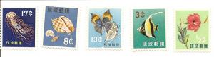 Ryukyu 58-62 MNH