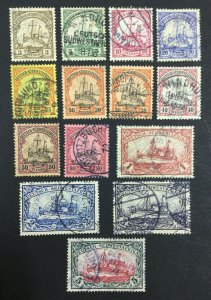 MOMEN: GERMAN COLONIES SOUTH WEST AFRICA SC #13-25 1901 USED LOT #62352