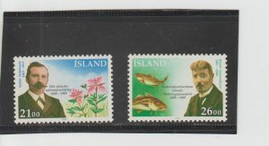 Iceland  Scott#  682-683  MNH  (1989 Natural History Society)