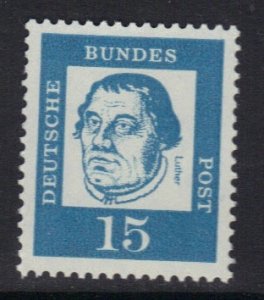 Germany #828  MNH  1961 Famous Germans normal paper 15pf Lessing