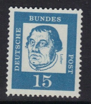 Germany #828  MNH  1961 Famous Germans normal paper 15pf Lessing