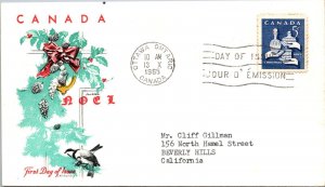 Canada 1965 FDC - Christmas Cover - Ottawa Ont - 5c Stamp - J3907