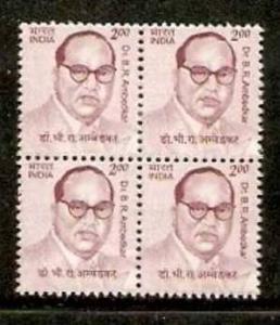 India 2009 Dr. B.R.Ambedkar, Politician Blk4 MNH