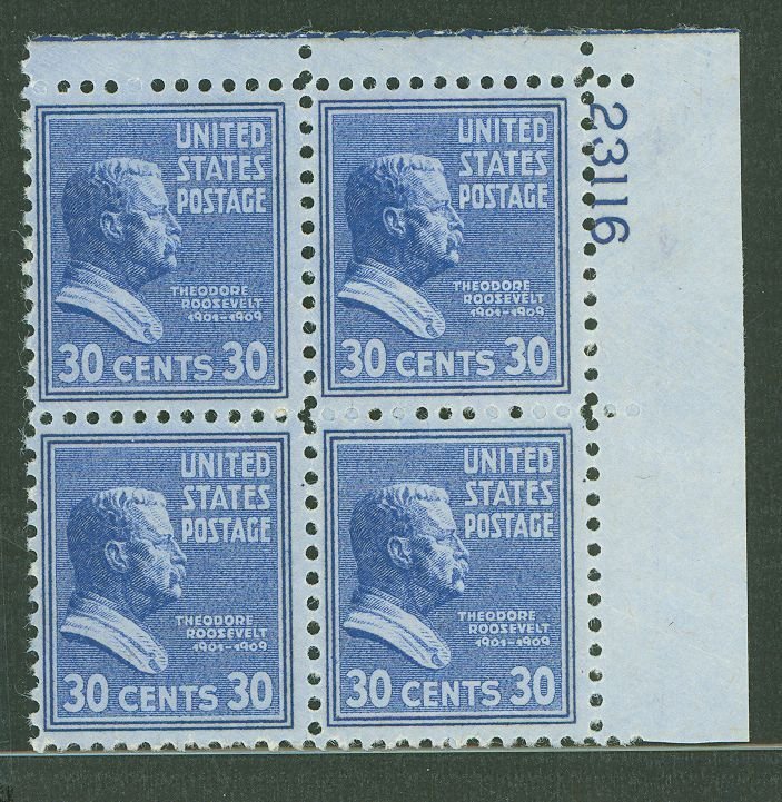 United States #830 Mint (NH) Plate Block