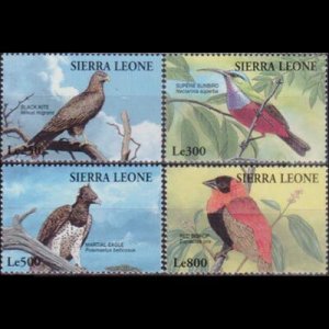 SIERRA LEONE 1994 - Scott# 1734-7 Birds Set of 4 NH