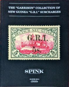 Auction Catalogue Garrison NEW GUINEA G.R.I. SURCHARGES Deutsch Neu Guinea 