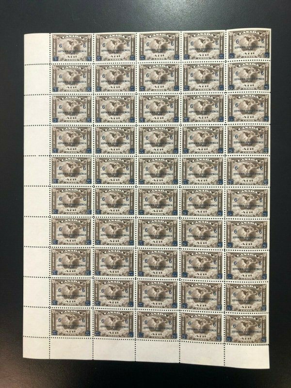 Canada #C4 Mint Fine - Very Fine Sheet Of 50