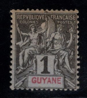 French Guiana Scott 32 MH* 1892 Perf 14x13.5