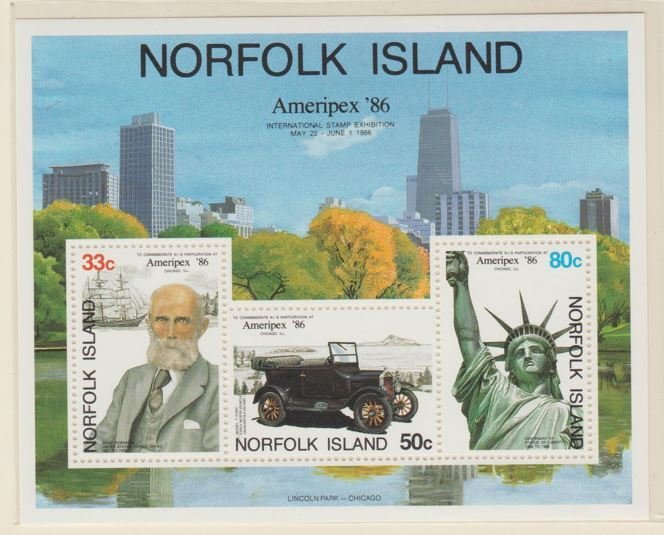 Norfolk Island Scott #384a Stamp - Mint NH Souvenir Sheet