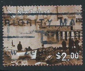 New Zealand SG 2903  used  red envelope stain on reverse