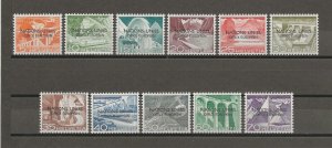 UNITED NATIONS/EUROPE 1956 SG 1/11 MNH Variety Cat £