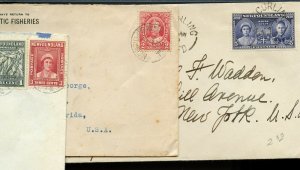 4 NFLD covers and post card various cancels rates, cover Canada